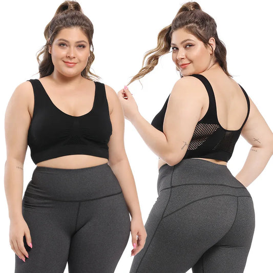 Women’s Sports Bra – Breathable Padded Fitness & Yoga Top
