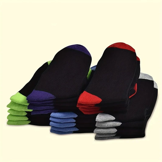 30 pairs of colorful children's socks for ages 1-14, casual and simple, comfortable and durable