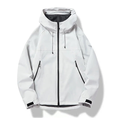 Men’s Waterproof Hooded Jacket – Outdoor Hiking Sportswear Coat