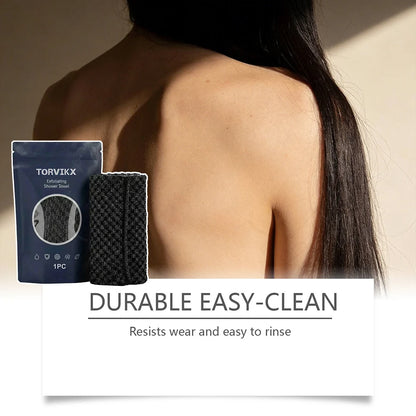 Exfoliating Shower Towel Exfoliating Skin Bath Towel,Premium Scrub Wash Cloth for Body Face Exfoliating Washcloth for Men Woman