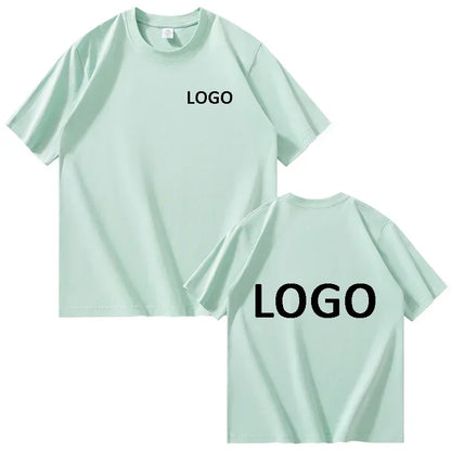 Custom Cotton Printed T-Shirt Unisex Short Sleeve O Neck Streetwear Top