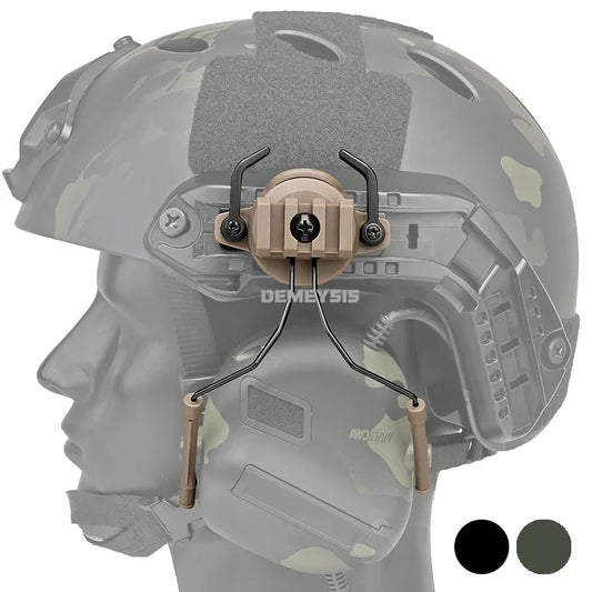 Tactical Helmet Accessories Airsoft Headset Holder Fast Helmets Rail Adapter