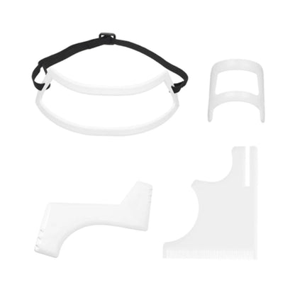 5/4Pcs Haircut Kit Beard Hair Goatee Neckline Shaving Template Hairline Beard Shaping Tool Hair Cutting