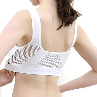 Women’s Sports Bra – Breathable Padded Fitness & Yoga Top