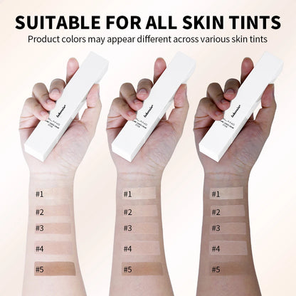 Foundation Stick Color Changing Foundation with Detachable Brush Blanc Cover Cream Stick Changing Hight Coverage Base Makeup