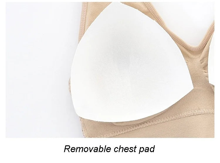 Women’s Sports Bra – Breathable Padded Fitness & Yoga Top