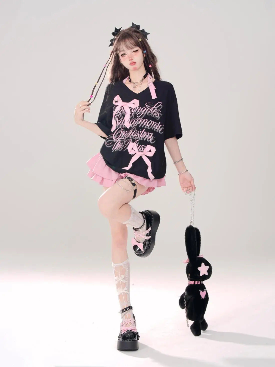 Women’s High Waist Ruffle A Line Skirt Korean Fashion Summer Streetwear Y2K Style