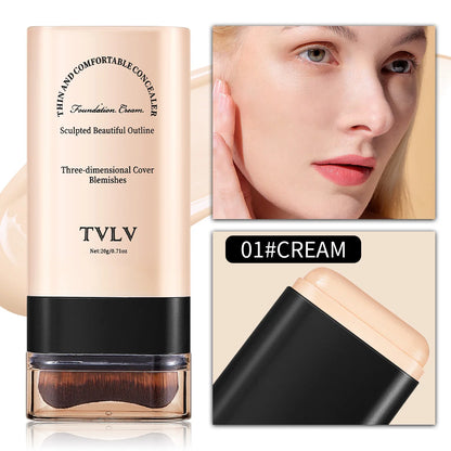 Foundation make-up concealer is light and thin to hold makeup, cover facial defects, and create a clear makeup effect
