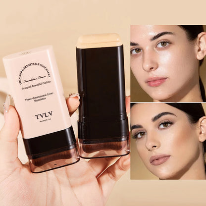 Foundation make-up concealer is light and thin to hold makeup, cover facial defects, and create a clear makeup effect