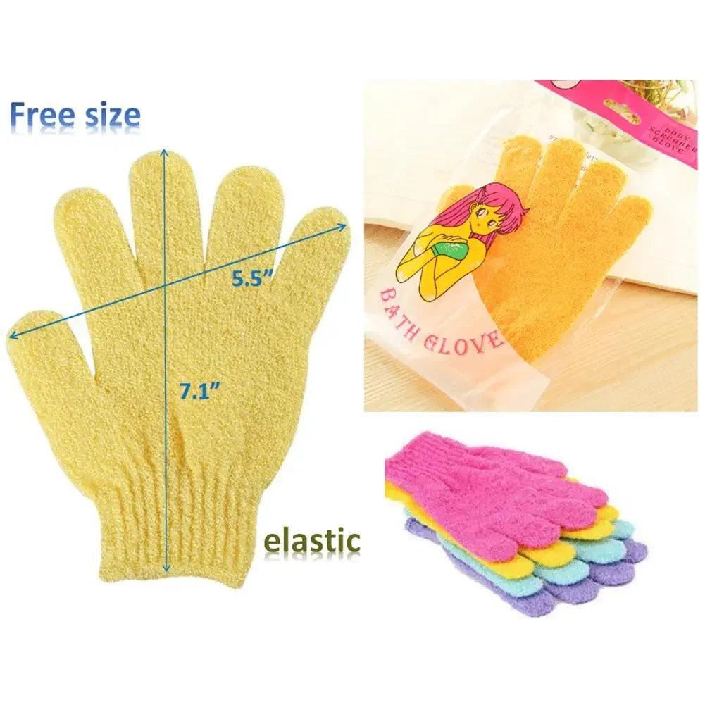 Body Cleaning Washcloth Soft Brush Home Hotel Bathroom Shower Ball Back Scrubber Set Exfoliating Skin Towel Bath Gloves