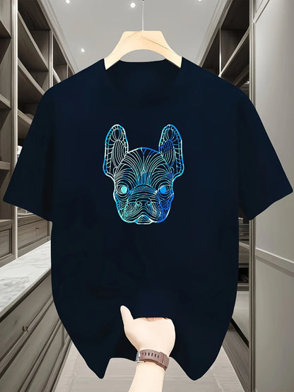 Men’s Graphic T-Shirt French Matador Print Short Sleeve Round Neck Cotton Tee