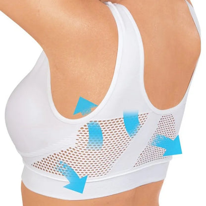 Women’s Sports Bra – Breathable Padded Fitness & Yoga Top