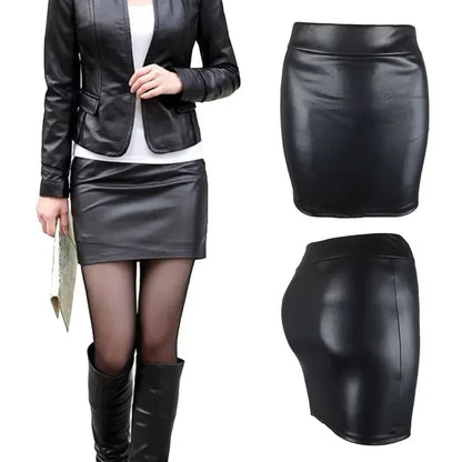 Women’s High Waist Bodycon Mini Skirt Slim Fit Vintage Clubwear and Office Wear