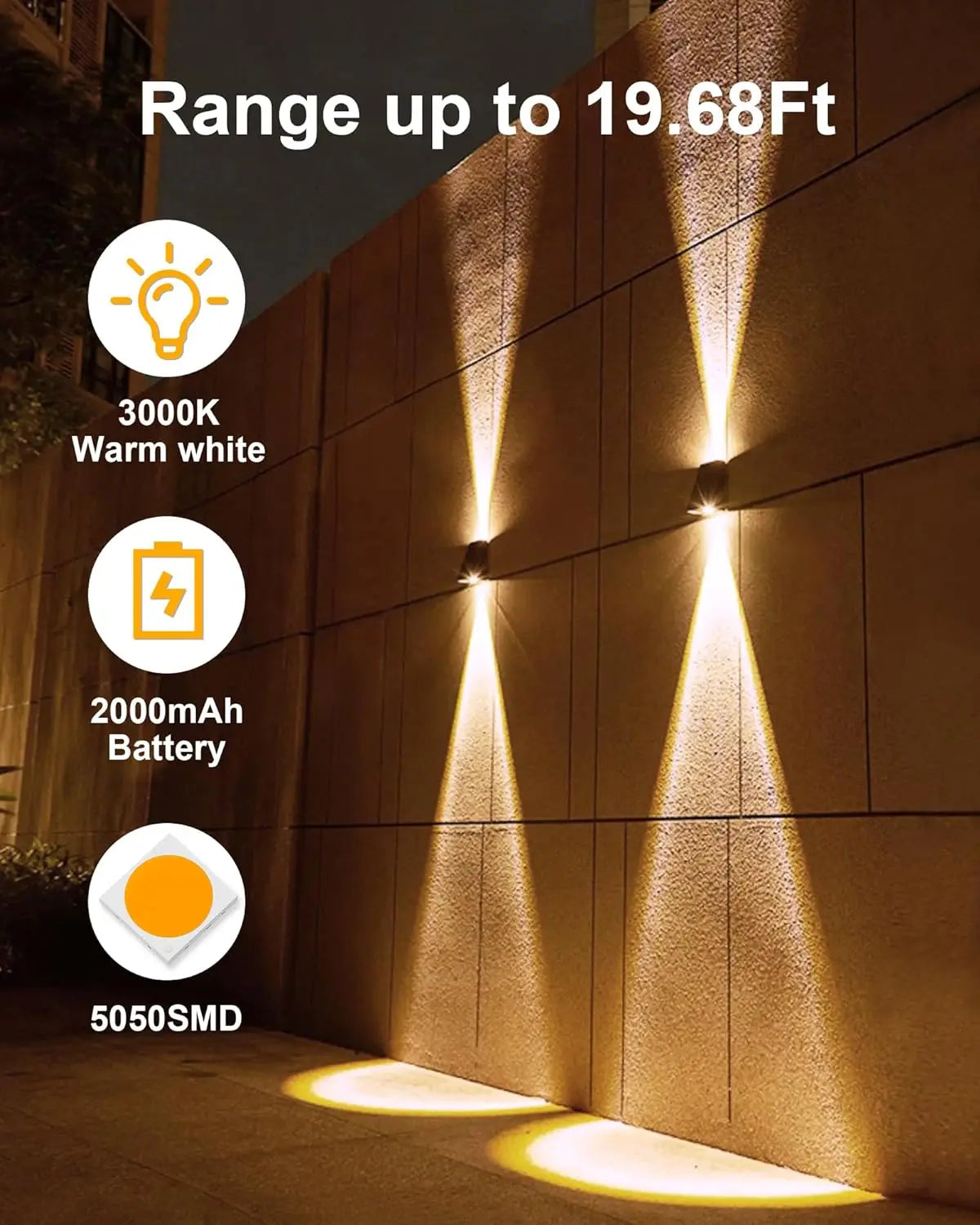 LED Solar Lights Outdoor Solar Powered Wall Lamp Waterproof Outdoor Garden Decorations
