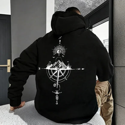 Men’s Long Sleeve Hoodie – Casual Sports Sweatshirt for Spring & Autumn