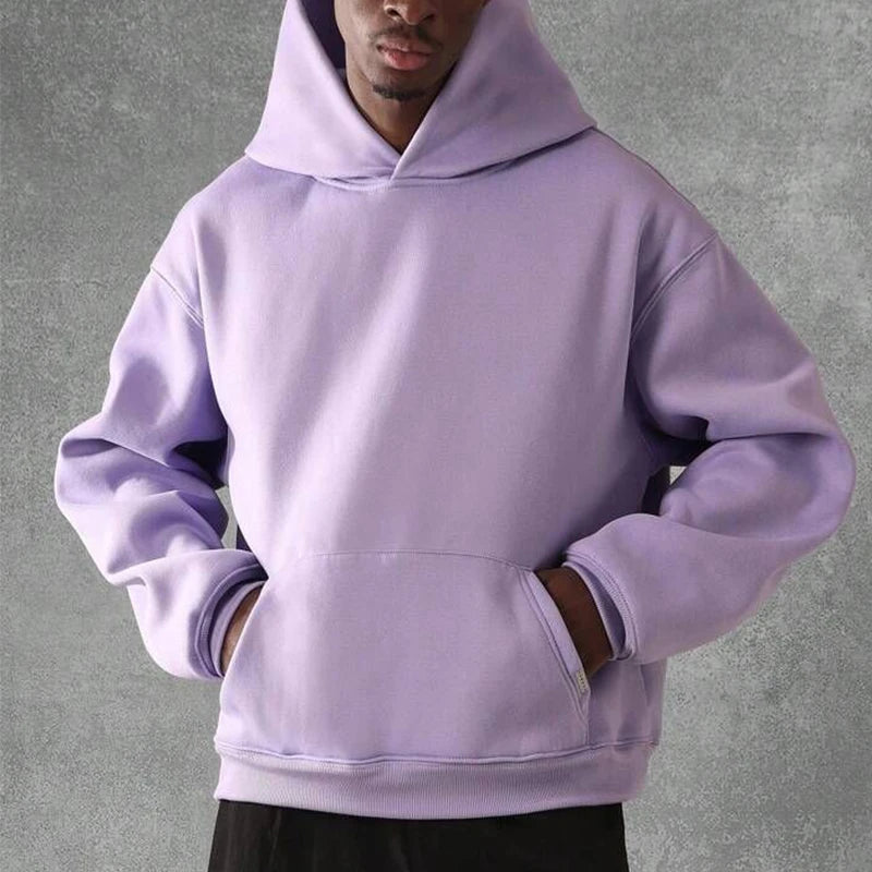 Men’s Casual Hoodie Sweatshirt – Streetwear Pullover Gym Fashion Top