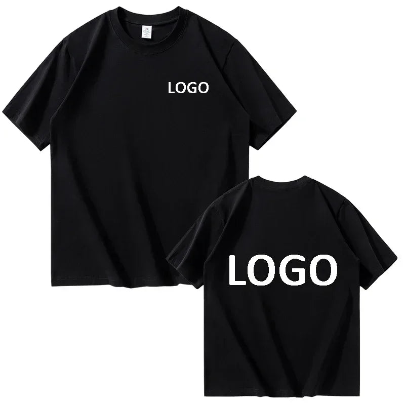 Custom Cotton Printed T-Shirt Unisex Short Sleeve O Neck Streetwear Top