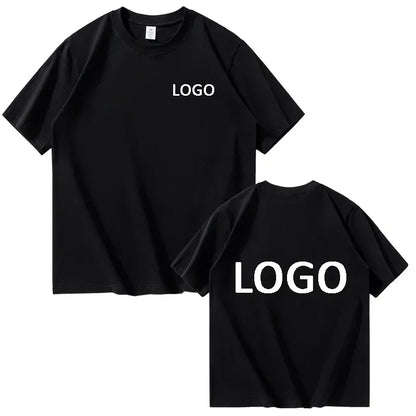 Custom Cotton Printed T-Shirt Unisex Short Sleeve O Neck Streetwear Top