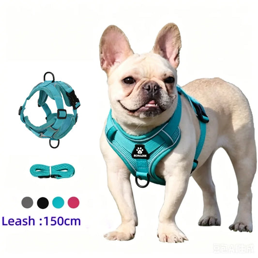 Harness and Leash Set Pet Accessories Dog Harness For Small Dog French Bulldog Pug Pitbull Puppy Pec