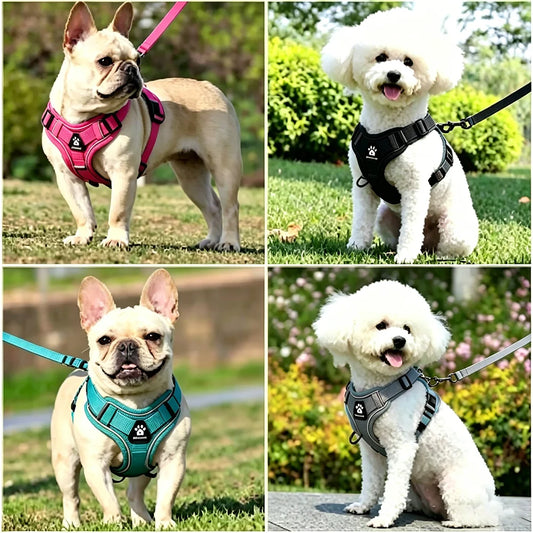 Harness and Leash Set Pet Accessories Dog Harness For Small Dog French Bulldog Pug Pitbull Puppy Pec