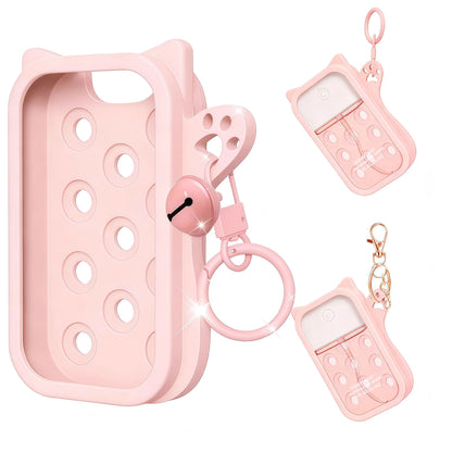 Hand Sanitizer Mist Case 1FL. OZ., Protective and Stylish Hand Sanitizer Spray Accessory, Silicone Case with Keyring，Portable