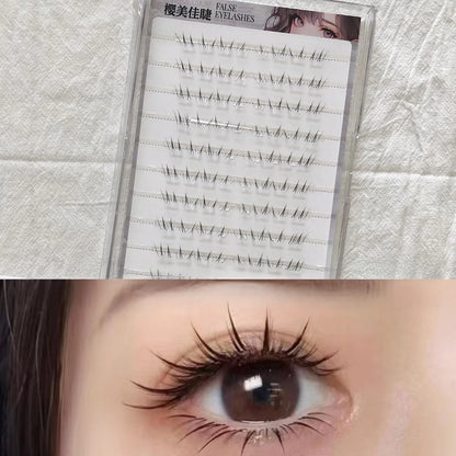 4-6mm No Glue False Eyelashes New Korean Style Lower Lashes Natural Fake Eyelashes for Women Daily Wear Cosplay DIY Makeup