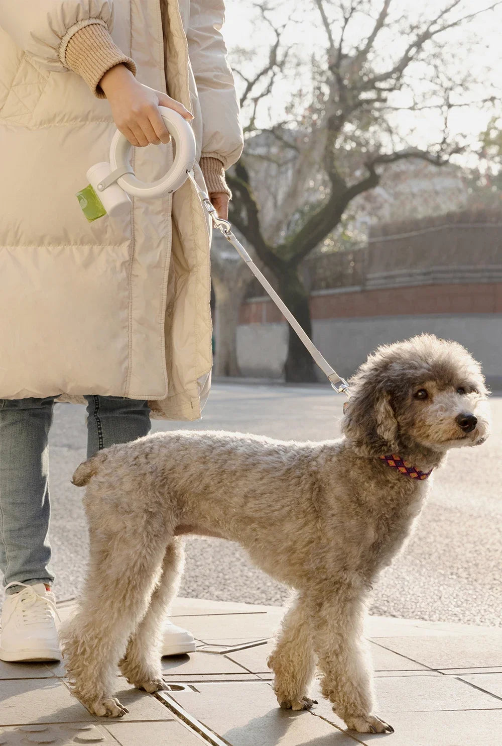 Pet Leash Accessories Pet Poop Bag Dispenser Extension Belt for 2 Pet Replaceable Belt Poop Bags for Pet Walk Ease Moestar