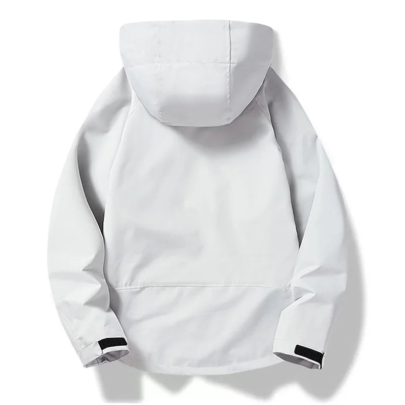 Men’s Waterproof Hooded Jacket – Outdoor Hiking Sportswear Coat