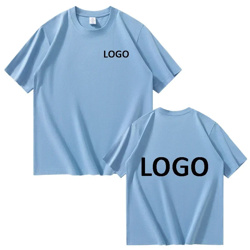 Custom Cotton Printed T-Shirt Unisex Short Sleeve O Neck Streetwear Top