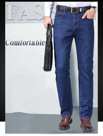 Men’s Stretch Slim Fit Jeans – Comfortable Business Casual Denim Pants