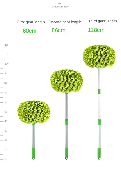 Car Cleaning Brush Detailing Adjustable Super absorbent Car Wash Brush Telescoping Long Handle Cleaning Mop Auto Accessories