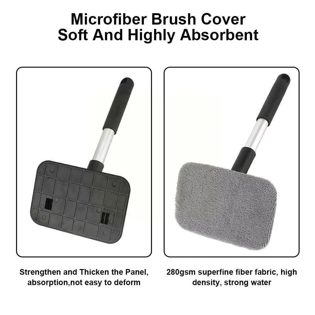 Car Mop Cleaning Windows Windshield Fog Cleaning Tool Washing Rag Window Wipe Home Office Duster Brush Auto Glass Cloth Cleaner