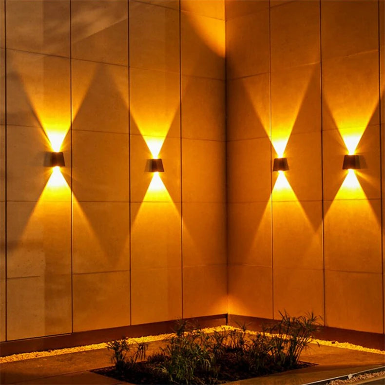 LED Solar Lights Outdoor Solar Powered Wall Lamp Waterproof Outdoor Garden Decorations