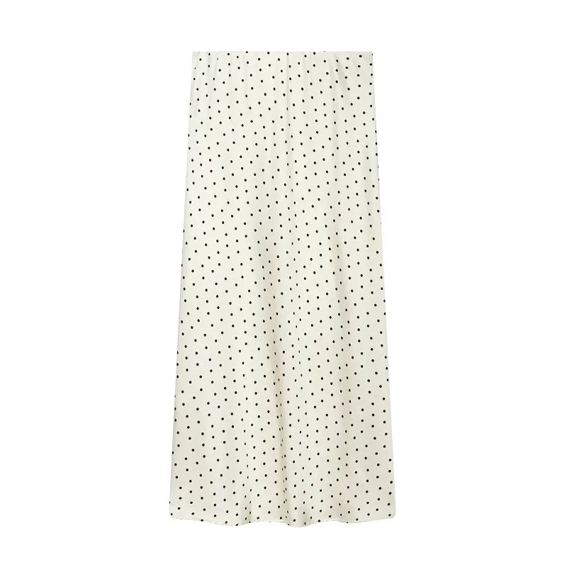 Women’s High Waist Satin Midi Skirt Elegant Office and Summer Wear
