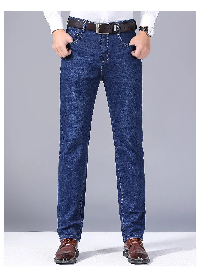 Men’s Stretch Slim Fit Jeans – Comfortable Business Casual Denim Pants