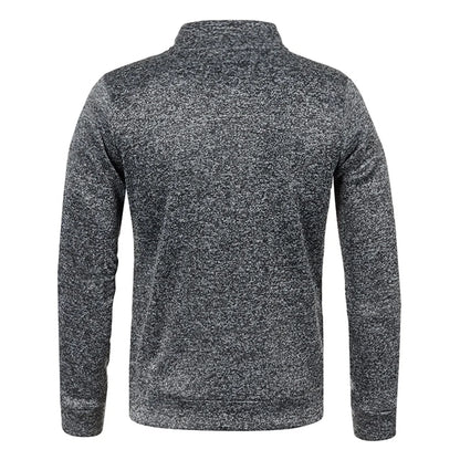 Men’s Zipper Jacket Hoodie – Solid Color Long Sleeve Streetwear Sweatshirt