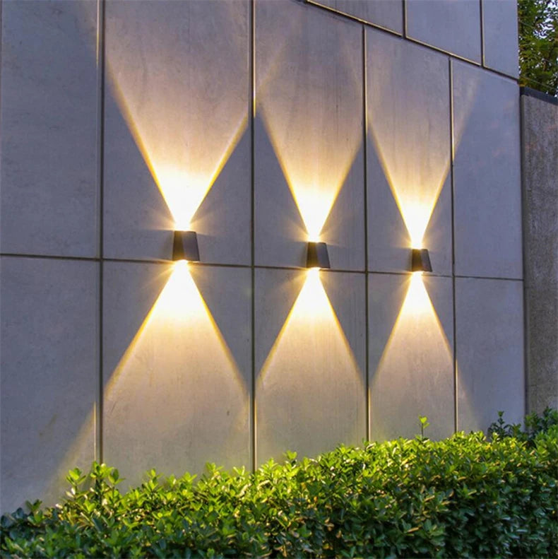 LED Solar Lights Outdoor Solar Powered Wall Lamp Waterproof Outdoor Garden Decorations
