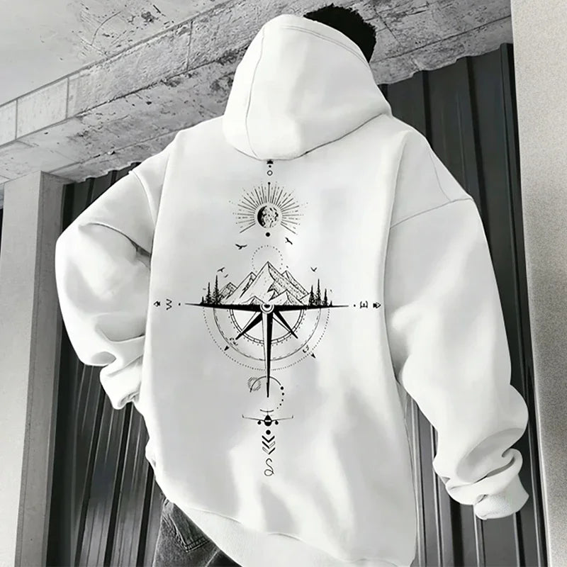 Men’s Long Sleeve Hoodie – Casual Sports Sweatshirt for Spring & Autumn