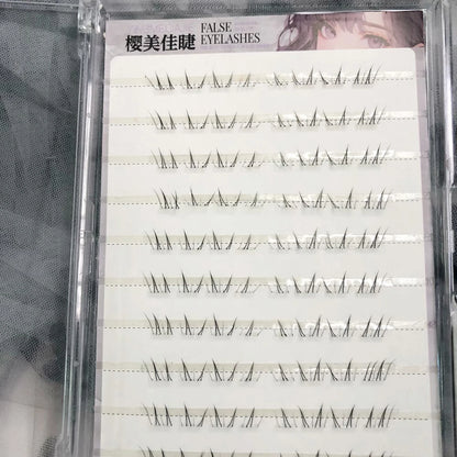 4-6mm No Glue False Eyelashes New Korean Style Lower Lashes Natural Fake Eyelashes for Women Daily Wear Cosplay DIY Makeup