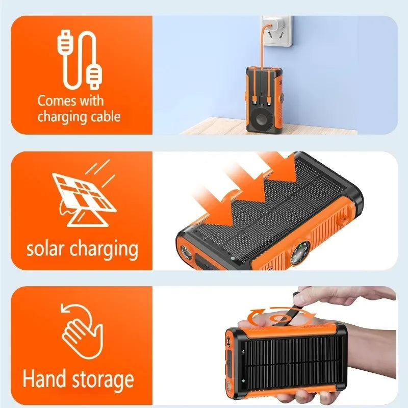2025 NEW Solar Power Bank 20000mAh 22.5W Magnetic Wireless Powerbank