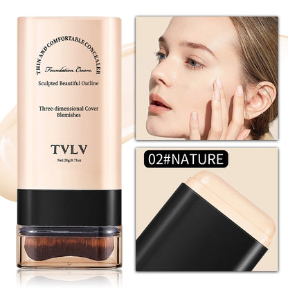 Foundation make-up concealer is light and thin to hold makeup, cover facial defects, and create a clear makeup effect