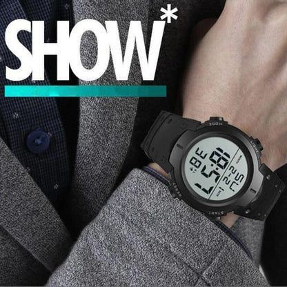 Men Electronic Watch Sports Watches For Men Waterproof Luminous Multifunction Outdoor Fitness Large Screen Electronic Wristwatch