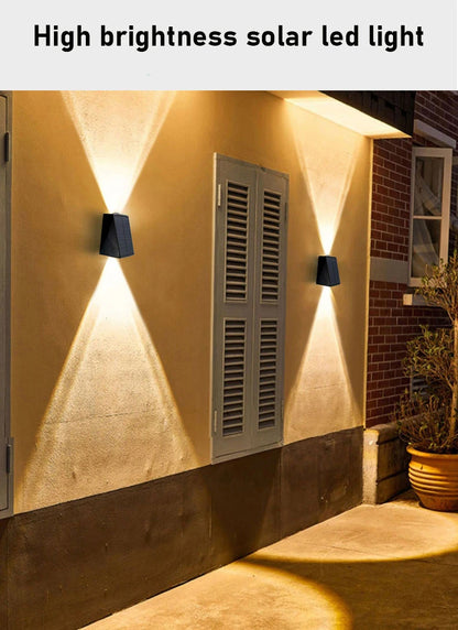 LED Solar Lights Outdoor Solar Powered Wall Lamp Waterproof Outdoor Garden Decorations