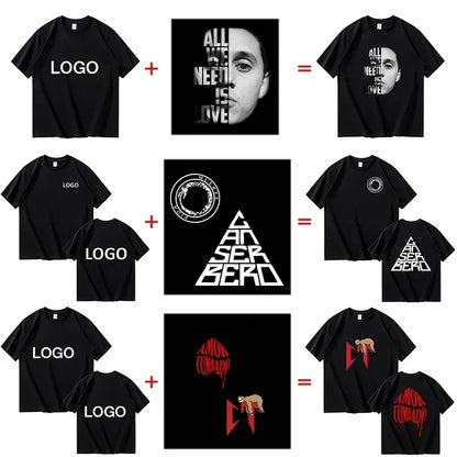 Custom Cotton Printed T-Shirt Unisex Short Sleeve O Neck Streetwear Top