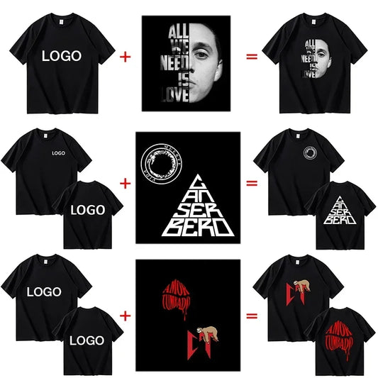 Custom Cotton Printed T-Shirt Unisex Short Sleeve O Neck Streetwear Top