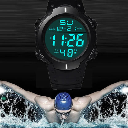 Men Electronic Watch Sports Watches For Men Waterproof Luminous Multifunction Outdoor Fitness Large Screen Electronic Wristwatch
