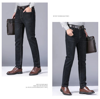 Men’s Stretch Slim Fit Jeans – Comfortable Business Casual Denim Pants