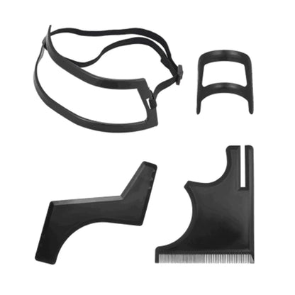 5/4Pcs Haircut Kit Beard Hair Goatee Neckline Shaving Template Hairline Beard Shaping Tool Hair Cutting
