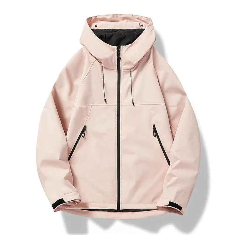 Men’s Waterproof Hooded Jacket – Outdoor Hiking Sportswear Coat