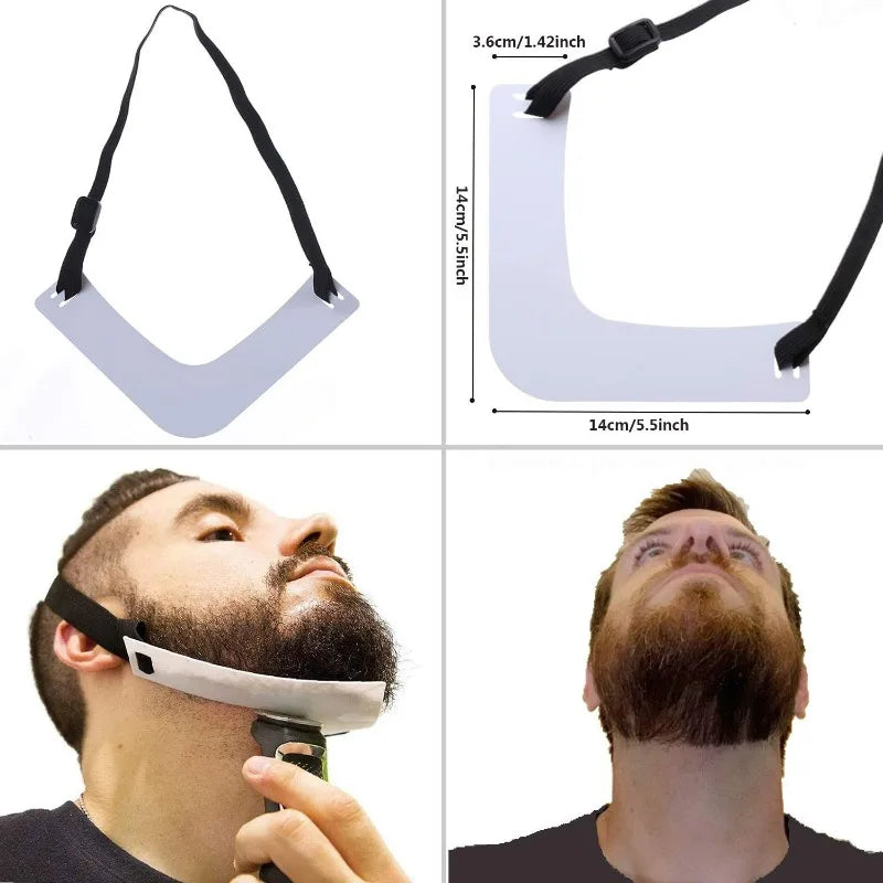 5/4Pcs Haircut Kit Beard Hair Goatee Neckline Shaving Template Hairline Beard Shaping Tool Hair Cutting